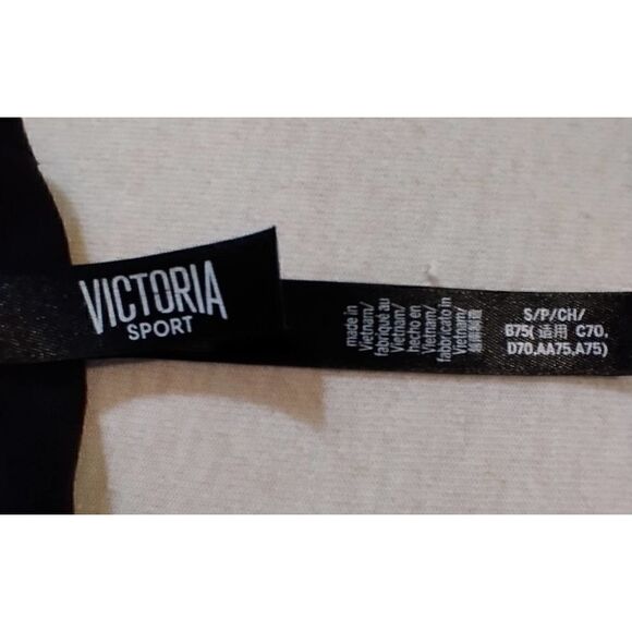 VICTORIAS SECRET BLACK AND SHEER SPORTS BRA SIZE SMALL - Picture 3 of 4